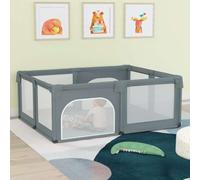 Générique Parc pour bébé avec 2 Portes Gris Clair Tissu Ox,Parcs,8.37KG-10307