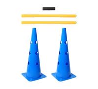 Générique Parcours d'agilité pour Chien avec Set d'obstacles - Portatif | Kit de piquets et cônes d'entraînement pour Chiot - pour compétition, Jeu, Exercice en intérieur,