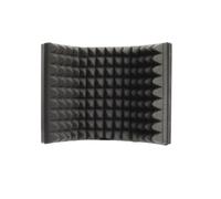 Générique Pare-brise Microphone Noir en Abs et Éponge Bruit et Protection la Poussière pour Enregistrement Studio