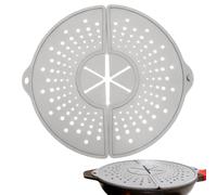 Générique Pare-Éclaboussures pour Poêle À Frire,Lavable au Lave-Vaisselle Pliable Couvercle Anti-Gouttes d'Huile | Pare-Éclaboussures en Silicone pour Graisse,pour Bacon Cuisson Poêle Friteuse