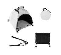 Générique Pare- Ordinateur Portable Extérieur - Tente Ombrage Pliable Étanche, Capuche Anti-Reflet Thermo-Réchauffante, Longueur 47cm + Largeur 44cm, Abri Anti-Regard - pour Plage & Bureau