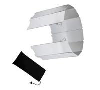 Générique Pare-vent Pochette de Rangement pour Réchaud de Camping en Alliage D'aluminium Léger Protection le Vent Cuisine en Plein Air