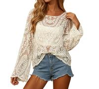 Générique Paréo de Plage élégant en Maille Unie, léger et Discret, idéal pour se protéger du Soleil et Porter Le Maillot de Bain. (Beige, One Size)