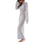 Générique Pareo Femme Plage Robe Chic Et Elegant Cache Maillot De Bain Kaftan Djellaba Longue Grande Taille Vetement Chemise Short Ete Courte Tunique Boheme Kimono Cache-Maillots Sarongs Legere Fluide