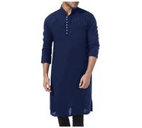Générique Paris Gandoura Homme Artisanat Traditionnel Marocain Coton De Qualité Supérieure Coton Chemise De Nuit Blanche Longue Jelaba Homme Musulman Manteau pour Ethnique, Mariage, Soirée