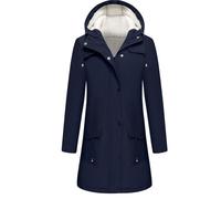 Générique Parka Imperméable Femme Manteau D'hiver Capuche Fourrée Coupe-Vent Zippé Veste Extérieur Chaude Mode Vetement Femme Grande Taille
