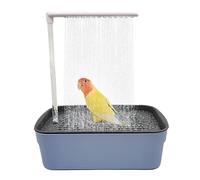 Générique Parrot Automatic Bathtub, USB Electric Water Fountain Tub, 12.4x8.46x13.39 inches Interactive Shower Box with Running Water for Cockatiel, Conures, African Greys, and Lovebirds