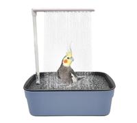 Générique Parrot Automatic Bathtub with Shower, Pet Bath Circulating Water Shower, Pet Circulating Water Bath, Bird Cage Accessories, Pet Bird Bathtub, Convenient Mounting for Parakeet and Cockatie