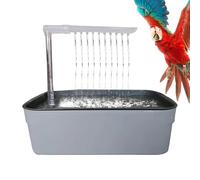 Générique Parrot Bath, Electric Bird Bath for Parrots & Pet Birds Made of Durable ABS, 12.99x8.66x10.24 inches, Interactive Shower with USB Port for Daily Care, Play & Hygiene, Ideal
