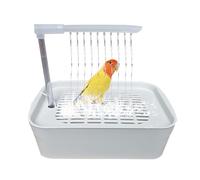 Générique Parrot Bath, Electric Bird Bath for Parrots & Pet Birds Made of Durable ABS, 12.99x8.66x10.24 inches, Interactive Shower with USB Port for Daily Care, Play & Hygiene, Ideal