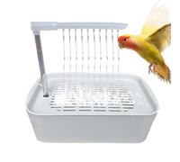 Générique Parrot Bathtub, Automatic USB Powered Pet Bird Shower for Cockatiels, Lovebirds, and Small to Medium Birds, Interactive Bathing Toy for Cages, Promotes Hygiene and Fun Play for Pet Birds