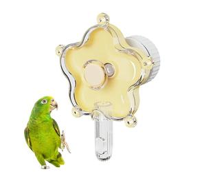Générique Parrot Foraging Toys - 4.72x3.5x1.97 inch Rotating Slow Feeder for Mental Stimulation, Behavior Training with Exercise Function, Bird Flower Toy for Cage Enrichment Home Alone Time, 60g Use
