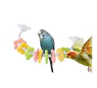 Générique Parrot Perch,Bird Chewing Toy with Colorful Petal Design,Cockatoo Perch - for Conures Cockatiels Budgies Lovebirds Finches Cockatoos