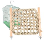Générique Parrot Perches - Wood Cage Stand, Climbing Chewing Bridge | Bird Toys For Cockatiel Conure Lovebird Canary Finch Exercise Feeding Entertainment Indoor Outdoor Use