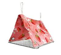 Générique Parrot Swing Hammock - Triangular Bird Bed, Breathable Hanging Nest for Cockatiel Conure Lovebird Pigeon Canary Finch, Comfortable Cage Accessory for Cockatoo African Grey and Small Birds