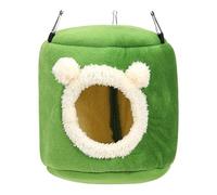 Générique Parrot Warm Nest, Large Bird Cage Warmer, Bird Shelter with 3 Hooks, 7.87x7.48x7.48in Winter Comfort Warm Bed, Parakeet Hideaway for Parrots, Munias, Squirrels