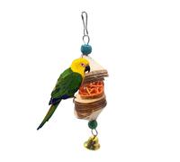 Générique Parrots Chewing Toys, Hangable Parakeet Supplies, 5.91x1.57in Bite Toys for Parrots, Cockatiels Conures Love Birds, Interactive Bird Chew Accessories, Fun Playthings for Finches