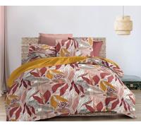Générique Parure de Draps imprimé 4 Pièces 2 Places - 1 Drap Plat + 1 Drap Housse (160 cm ou 180 cm) + 2 Taies d'oreiller 65 x 65 cm - 100% Coton 57 Fils/cm² - Haute Qualite (Reine, 180 X 200 CM)