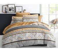 Générique Parure de Draps imprimé 4 Pièces 2 Places - 1 Drap Plat + 1 Drap Housse (160 cm ou 180 cm) + 2 Taies d'oreiller 65 x 65 cm - 100% Coton 57 Fils/cm² - Haute Qualite (UNIK, 180 X 200 CM)