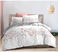 Générique Parure de Draps imprimé 4 Pièces 2 Places 140 x 190 cm - 1 Drap Plat + 1 Drap Housse + 2 Taies 65 x 65 cm - 100% Coton 57 Fils/cm² - Premium, Douceur & Confort (COL2026HD7)