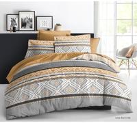 Générique Parure de Draps imprimé 4 Pièces 2 Places 140 x 190 cm - 1 Drap Plat + 1 Drap Housse + 2 Taies 65 x 65 cm - 100% Coton 57 Fils/cm² - Premium, Douceur & Confort (COL2026HD1)