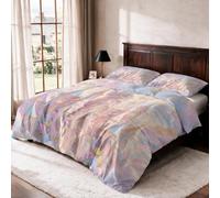 Générique Parure de Lit 220x240 Château Magique 2 Personnes, | Housse de Couette et 2 Taies d'oreiller 65x65, Princesses Filles Avec Zip, Microfibre Douce q51