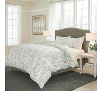 Générique Parure de Lit 240x260 Floral Sets de Housses de Couettes Minimaliste Housse de Couette 3 Pièces Microfibre avec Fermeture Éclair et 2 Taies d'oreiller 65x65 cm K720