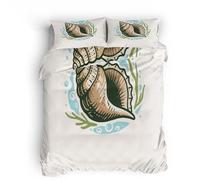 Générique Parure Housse de Couette 220x240cm Escargot De Dessin Animé Housse de Couette Anti acarien Linge de Couchage Microfibre,Impression des Deux côtés,Fermeture éclair cachée
