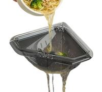 Générique Passe-Vite d'évier d'angle Porte-Égouttoir Magnétique en Triangle | Grille pour Évier de Cuisine Anti-Obstruction Déchets Alimentaires, Restes de Fruits et Légumes, Évite