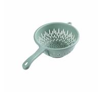 Générique Passoire de Cuisine Lavable et Rangement Facile,Sieve à Légumes avec Poignée Ergonomique, pour Rincer Fruits et Salades Design Compact et Matériau Plastique Durable (Vert)