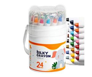 Générique Pastels À L'Huile - 24 Couleurs Aquasolvables | Craies À Dessin Estompables - Fournitures Scolaires | Esquisse Peinture Maison École Bureau Voyage Cadeau Anniversaire