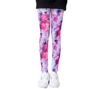 Générique Patanlon Fille Leggings Fins pour Filles Printemps et Automne Pantalons Extensibles en Soie de Lait imprimés Pantalons pour Enfants de Grande Taille(C,6-7 Ans)