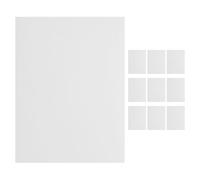 Générique Patchs de Réparation en PVC Auto-Adhésifs Blancs Lot de 10 Feuilles 12 X 16 CM pour Réparation Murale Polyvalente Espaces Domestiques et Professionnels