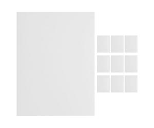 Générique Patchs de Réparation en PVC Auto-Adhésifs Blancs Lot de 10 Feuilles 12 X 16 CM pour Réparation Murale Polyvalente Espaces Domestiques et Professionnels