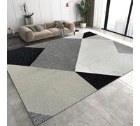 Générique Patchwork Moderne Paillasson 50x80 cm 3D Abstraction Géométrie Carpette Flanelle Antidérapant Lavable Poil Court Tapis pour Entrée Salle de Bain Cuisine Q-0