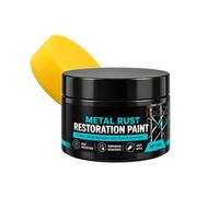 Générique Pâte Antirouille Auto Crème Séchage 80 g avec Éponge | Crème Noire Réparation Rouille Métal Véhicules Pour Portails, Rambardes, Réservoirs, Outils, Cadres, Passages De