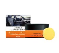 Générique Pâte Rénovatrice Intérieur Auto, Nettoyant détaillant Doux inodore à Action Profonde, Crème d'entretien Intérieur Auto, pour Tableaux De Bord Cadres De Porte Pneus Pédales Manteaux
