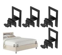 Générique Patins de Matelas pour Cadre de Lit Métallique | Maintien du Matelas en Place Antidérapant - 4 Pièces Protection Meubles pour Dormeurs Légers Personnes Âgées Étudiants
