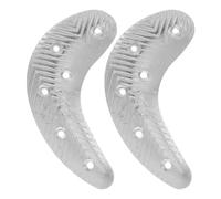 Générique Patins de Réparation en Fer Demi-lune pour Talons de Chaussures Homme, Antidérapants et Résistants à L'usure, Adaptés pour Bottes et Sneakers Argentés avec Vis, 1 Paire