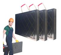 Générique Patins de stabilisation Robustes pour camions-nacelles, crics et Cales de nivellement de remorque, Lot de 3 Patins stabilisateurs avec poignée (50 x 50 x 5 cm)