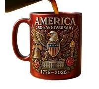 Générique Patriotic Mug, Commemorative Water Cup, Symbolic Drinkware, Historical Gift Item, Classroom Beverage Tool, Restaurant Service Piece, Standard Sizing For Cafe Office Drinking Tasks