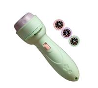 Générique Patterned Light Torch - Kids Flashlight Projector | Colourful Projection with Multiple Designs & Simple Switch Control for Boys Girls Bedroom Playtime Night Party Nursery Home