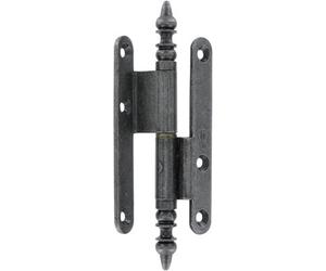 Générique Paumelle Rustique contrecoudée Acier BROS-110x60x70-patiné verni-gauche-23ARG1163