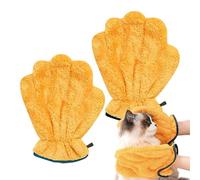 Générique Paw Bathing Towel - Soft Coral Fleece Washable Glove | Pet Bath Gloves | for Indoor Outdoor Travel Vet Grooming Bathing Washing Rabbits Kitten Puppy
