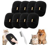 Générique Pawbeam Pet Hair Remover, Electrostatic Pet Hair Remover Glove, Pet Hair Removal Glove, Magic Brush Pet Hair Remover for Cats & Dogs (8Pcs)