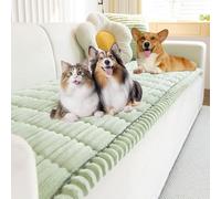 Générique Pawcart Couch Cover, Paw Lounge Plush Pet Couch Cover, Non Slip Fuzzy Pet Couchs Covers for Sofa, Ultra-Soft Non-Slip Sofa Protector for Room Or Bedroom (Green,31 * 83 in)