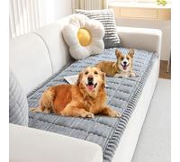 Générique Pawcart Couch Cover, PawLounge Plush Couch Cover, Ultra-Soft Fluffy Plush Sofa Protector, Non-Slip Washable Couches Covers for Pets for Home,Dogs and Cats (Light Gray,70 * 120cm/28 * 47in)