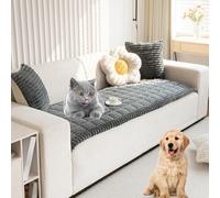 Générique Pawcart Couch Cover, PawLounge Plush Pet Couch Cover, Non-Slip Washable Ultra-Soft Fluffy Plush Sofa Protector for Dogs Cats (Dark Gray,M:24 * 36 in)