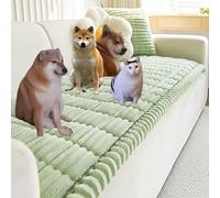 Générique Pawcart Couch Cover, Ultra-Soft Quilted Sofa Protector, Quilted Non-Slip Protector, Machine-Washable, Pet Hair & Scratch Resistant, Suitable for Dogs and Cats (Green,24 × 59 in)