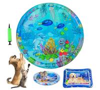 Générique Pawmingle Cat Waterbed, Water Squishy Mat Toy for Cats, Ocean Breeze Splashland, Sensory Play Mat for , Toy Interactive (#25-95cm/37.4in)